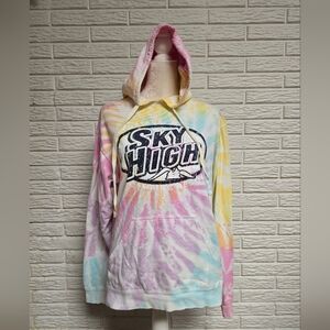 Sky High Camping Resort Tie-Dye Hoodie Sweater